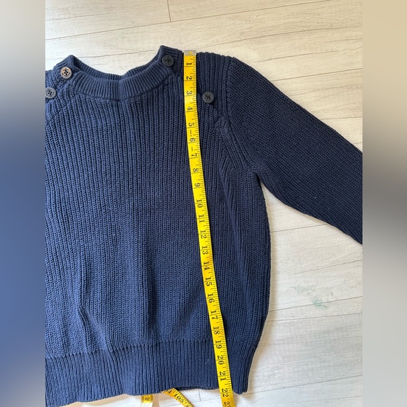 J Crew Navy Sweater with Nautical button detail - Picture 5 of 6